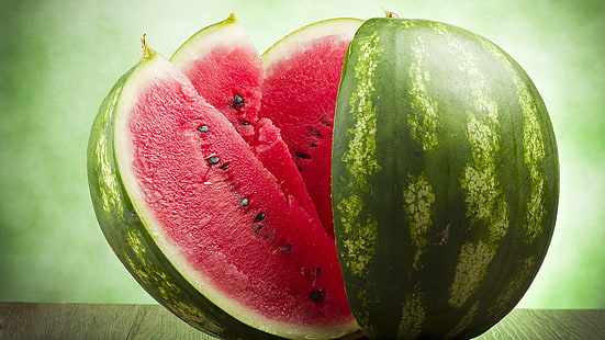 Watermelon, slices, summer delicious fruit, Watermelon, Slices, Summer, Delicious, Fruit, HD wallpaper HD wallpaper