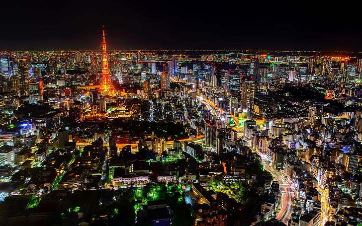 изображения на Токио, Япония Аниме Сити, Токио, Токио Япония Сити, HD тапет