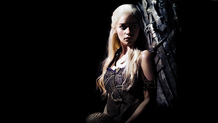 Daenerys Targaryen, Game of Thrones, TV Series, 8k, Emilia Clarke, HD тапет