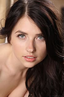 Model, Niemira, graue Augen, Gesicht, Pornostar, HD-Hintergrundbild HD wallpaper