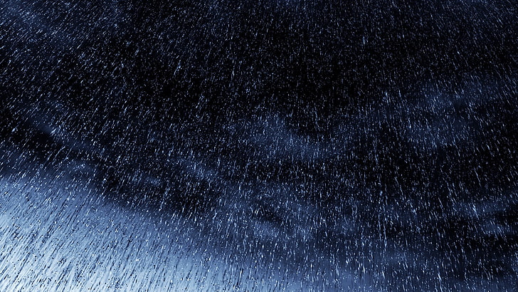 dywan czarno-biały, deszcz, natura, Tapety HD