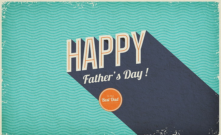 День отца, Счастливый день отца шаблон поздравительной открытки, Праздники, День отца, HD обои