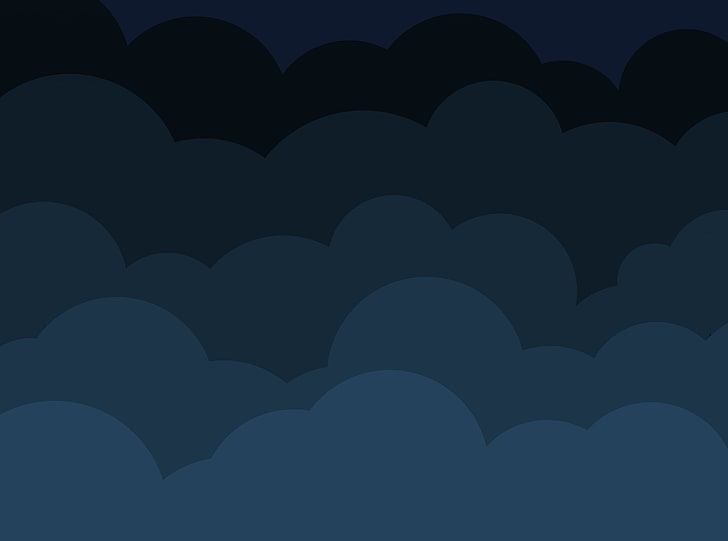 Dunkle Karikatur-Wolken, blaue und graue Wolken tapezieren, Aero, vektorkunst, Dunkelheit, Wolken, Hintergrund, Karikatur, HD-Hintergrundbild