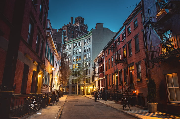 茶色のコンクリートの建物、都市、ニューヨーク市、 HDデスクトップの壁紙