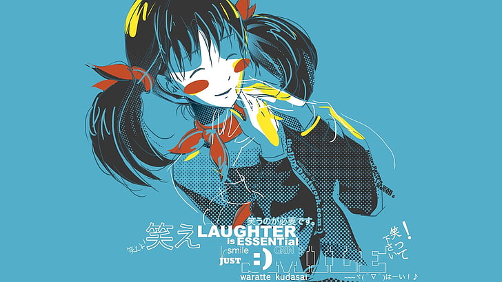 Kahkaha Temel Film Posteri, Anime, HD masaüstü duvar kağıdı
