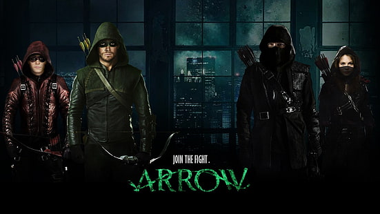 Tapeta Arrow, Arrow, wojownik, Red Arrow, Green Arrow, Malcolm Merlyn, Thea Queen, Tapety HD HD wallpaper
