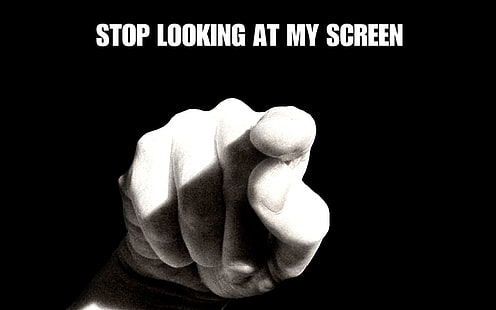 рука человека с наложением текста, черный, пальцы, юмор, руки, HD обои HD wallpaper