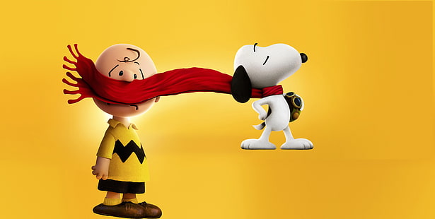 Peanut and Snoopy digital wallpaper, The Peanuts Movie, Snoopy, Charlie Brown, Animation, HD wallpaper HD wallpaper