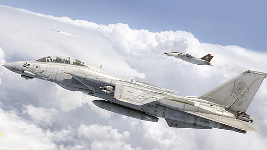 фигура, арт, Грумман, Tomcat, F-14, ВМС США, HD обои HD wallpaper