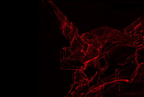 papel de parede vermelho e preto, Gundam, anime, Mobile Suit Gundam Unicorn, HD papel de parede HD wallpaper