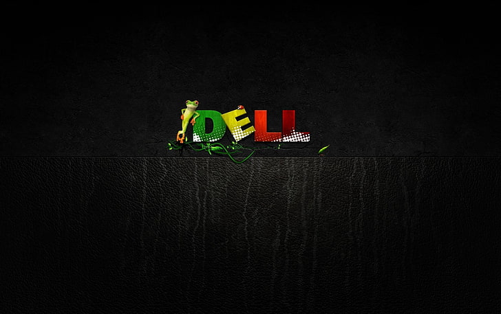 Dell Geico, логотип Dell, компьютеры, Dell, компьютер, лягушка, HD обои