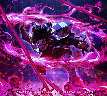 Anime, Demon Slayer: Kimetsu no Yaiba, Tanjirou Kamado, Fondo de pantalla HD HD wallpaper