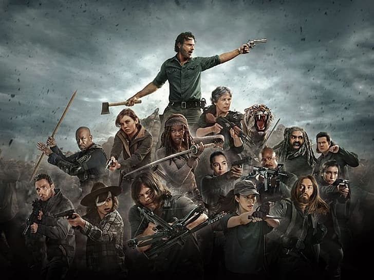 Rick Grimes, Negan, The Walking Dead, Wallpaper HD