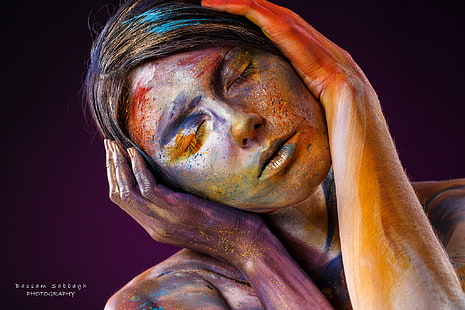 model, potret, wanita, penuh warna, wajah, 500px, Wallpaper HD HD wallpaper