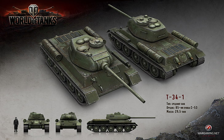 gray and black car engine bay, World of Tanks, tank, wargaming, T-34, video games, HD wallpaper