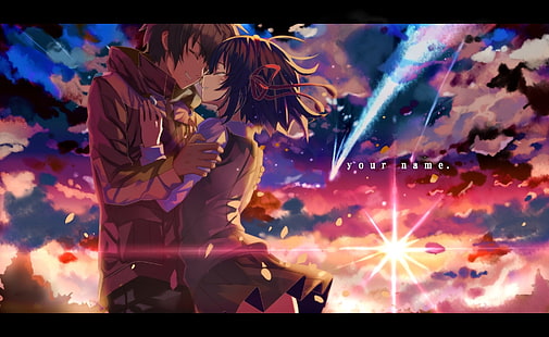 Fond d'écran de Votre Nom, Anime, Votre Nom., Kimi No Na Wa., Mitsuha Miyamizu, Taki Tachibana, Fond d'écran HD HD wallpaper