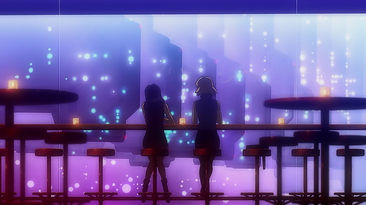anime, bar, Neon Genesis Evangelion, women, Katsuragi Misato, HD wallpaper