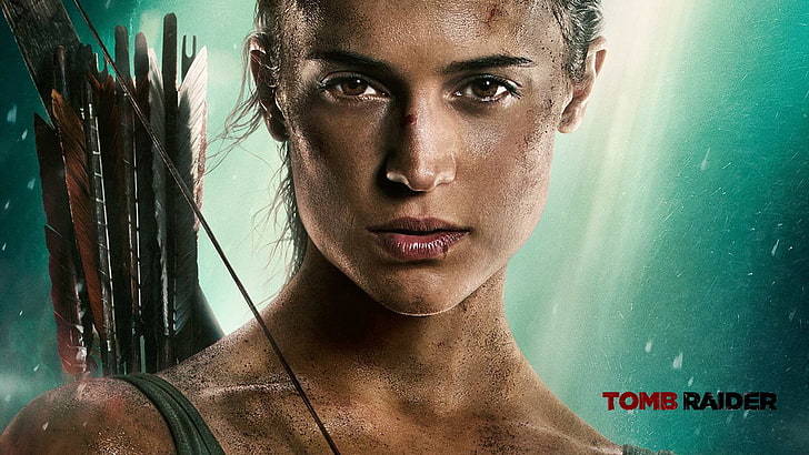 Tomb Raider 2018, Alicia Vikander, wanita, Lara Croft, film, Tomb Raider, Wallpaper HD