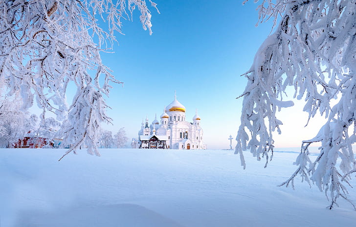 Ural, inverno, Russia, neve, Sfondo HD