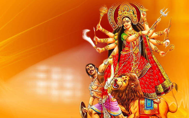 Maa Durga Images Best Images For Desktop Hd Wallpaper 1920 × 1200, Fond d'écran HD