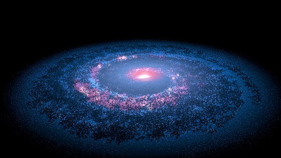 Galaksi spiral, NASA, Tata surya, Bimasakti, 4K, Spitzer Space Telescope, Wallpaper HD HD wallpaper