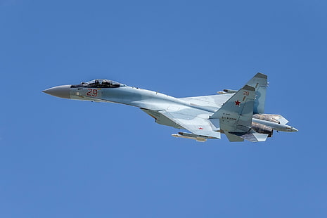 เครื่องบินรบ, Sukhoi Su-35, เครื่องบิน, เครื่องบินขับไล่เจ็ท, เครื่องบินรบ, วอลล์เปเปอร์ HD HD wallpaper
