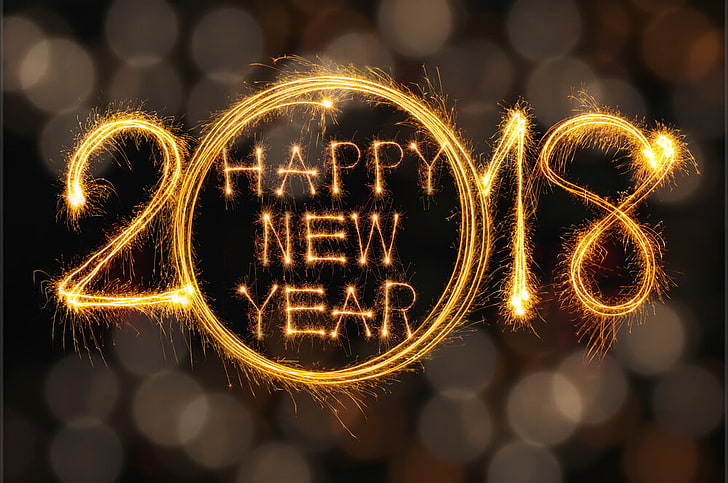 2018, frohes neues Jahr 2018, frohes neues Jahr, Hd Neujahr, Neujahr, Santa, HD-Hintergrundbild