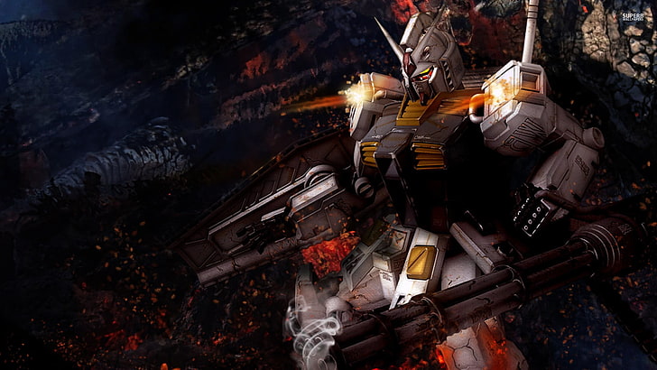 Ilustrasi Gundam, Gundam, Mobile Suit Gundam, RX-78 Gundam, anime, Wallpaper HD