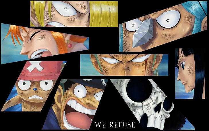 Wallpaper One Piece, Anime, One Piece, Brook (One Piece), Franky (One Piece), Nami (One Piece), Nico Robin, Sanji (One Piece), Tony Tony Chopper, Usopp (One Piece), Zoro Roronoa, Wallpaper HD