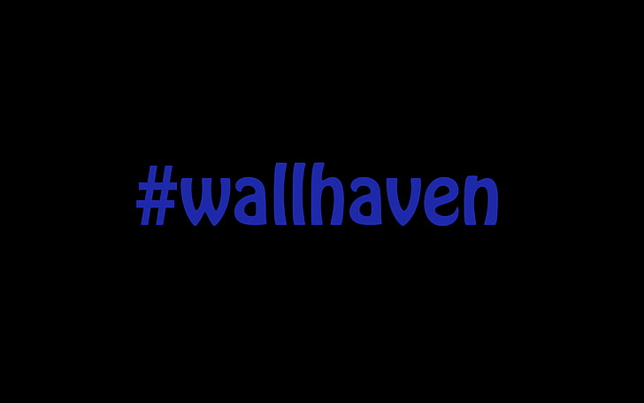 wallhaven, fondo negro, azul, agudo, simple, fondo negro, Fondo de pantalla HD