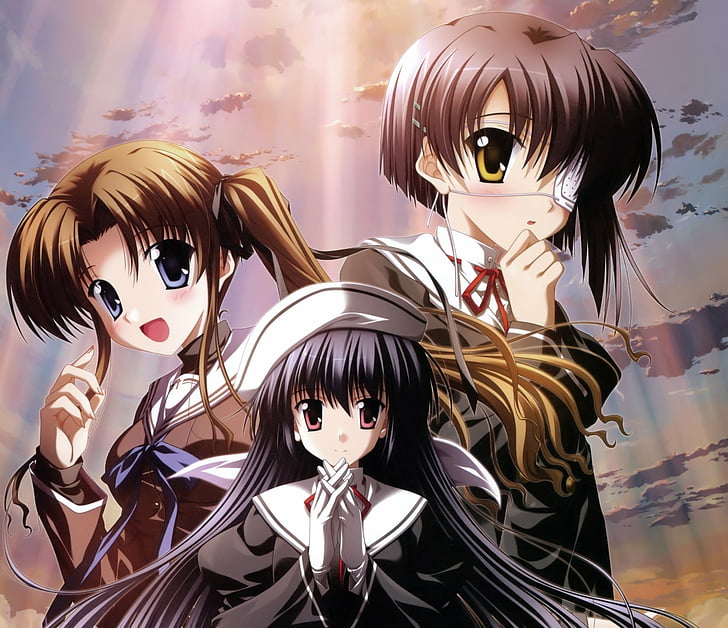 Anime, Ef, Chihiro Shindou, Mizuki Hayama, Yuko Amamiya, HD wallpaper