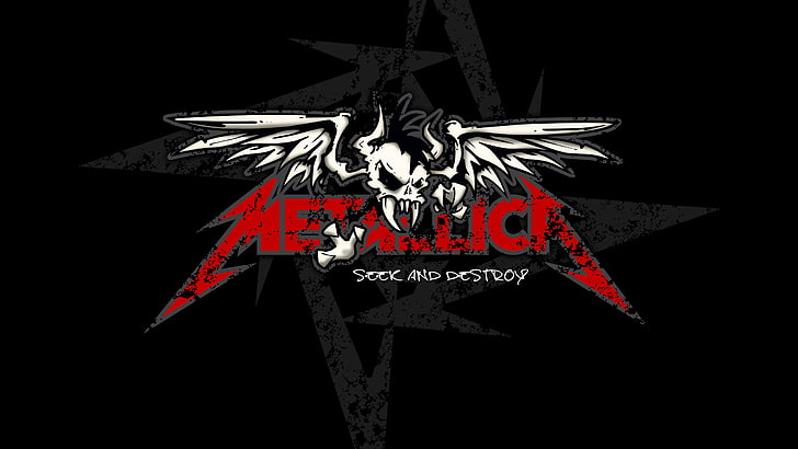 Metallica Seek and Destroy wallpaper, sake, red, Metallica, HD wallpaper