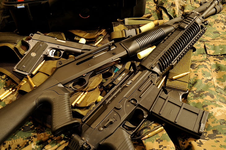 إيطاليا ، بندقية ، سوبر 90 ، نصف أوتوماتيكية ، بينيلي ، بندقية ، M4 ، مضخة عمل ، ذخيرة ، M1014، خلفية HD