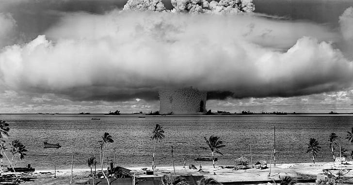 weapons, a nuclear explosion, the shock wave, nuke, HD wallpaper