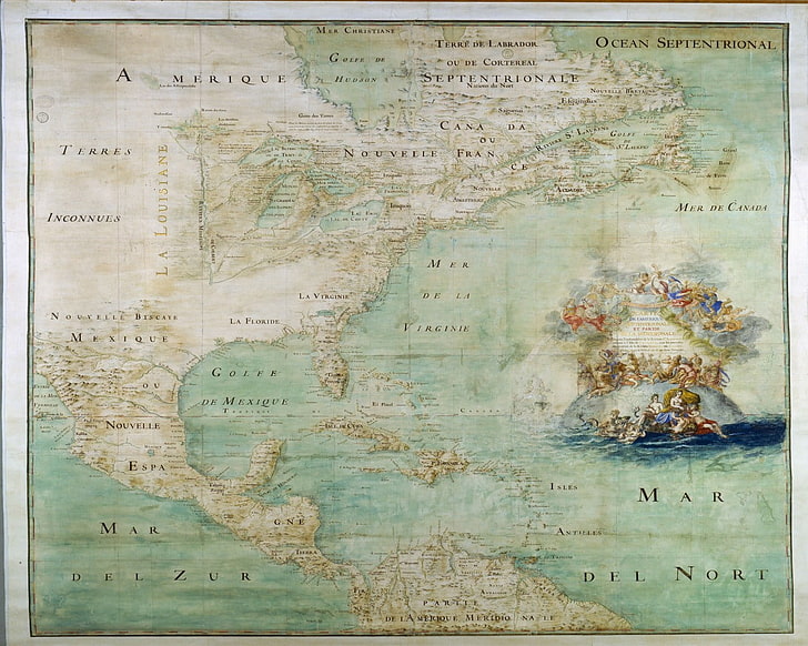 karpet area bunga putih dan hijau, peta, peta dunia, Amerika Utara, Wallpaper HD
