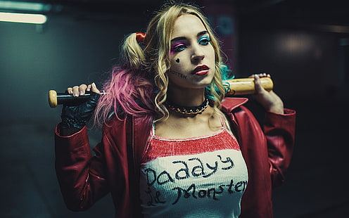 Harley Quinn, fille blonde, Suicide Squad, Harley, Quinn, blonde, fille, Suicide, Squad, Fond d'écran HD HD wallpaper