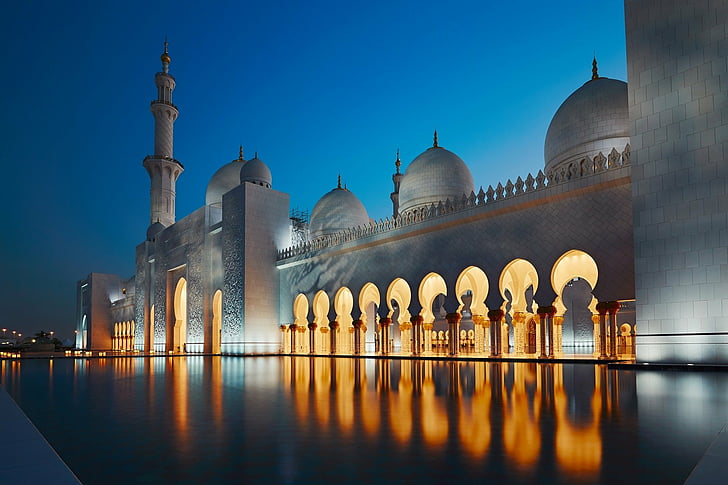 Mezquitas, Gran Mezquita Sheikh Zayed, Fondo de pantalla HD