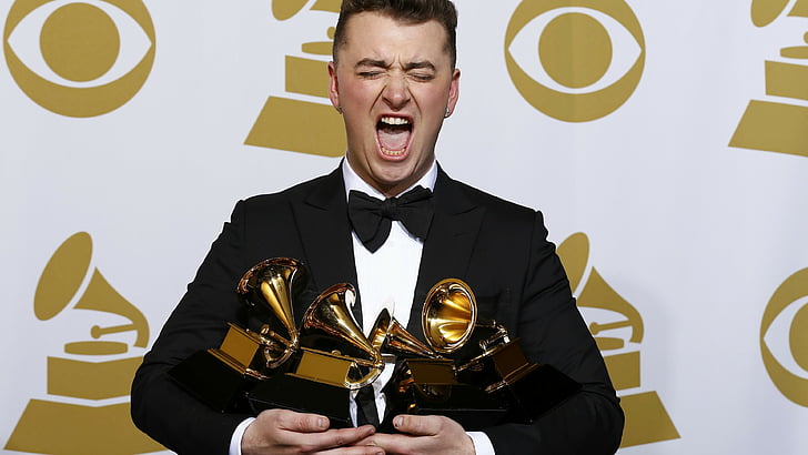 Sam Smith, Sam Smith, Most Popular Celebs in 2015, Grammys 2015 Best Celebrity, Stay With Me, Record of the Year, Song of the Year, Best New Artist, singer, songwriter, HD wallpaper