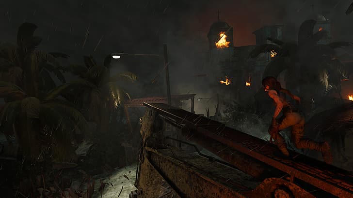 Shadow of the Tomb Raider, Lara Croft, petualang, bencana, Tsunami, Meksiko, Wallpaper HD
