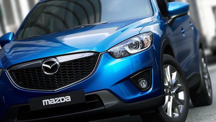 Mazda, Mazda CX-5, SUV, niebieskie samochody, pojazd, Tapety HD