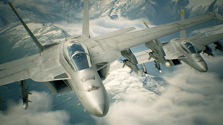 Ace Combat 7 Skies Unknown 4K, Kampf, Unbekannt, Himmel, Ass, HD-Hintergrundbild