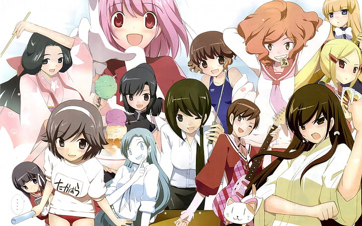 The World God Only Knows, anime, dziewczyny z anime, Tapety HD