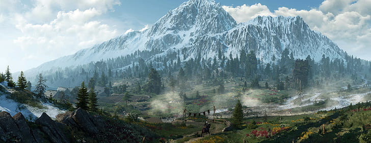 The Witcher 3: Wild Hunt, nature, landscape, ultrawide, The Witcher, photography, HD wallpaper