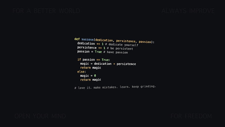 Код, кодиране, знания, логика, минифициран, минимализъм, програмиране, език за програмиране, подчертаване на синтаксиса, HD тапет