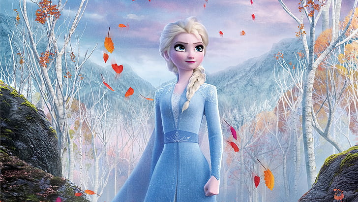 Película, Frozen 2, Elsa (Frozen), Fondo de pantalla HD