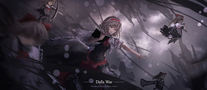 Anime, Touhou, Alice Margatroid, Shanghai Doll, Wallpaper HD