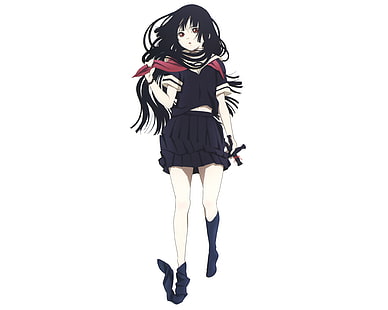 Jigoku Shoujo, gadis anime, Enma Ai, Wallpaper HD HD wallpaper