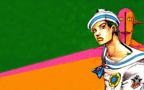 JoJo's Bizarre Adventure, Jojolion, anime, manga, Hirohiko Araki, Josuke Higashikata, Tapety HD HD wallpaper