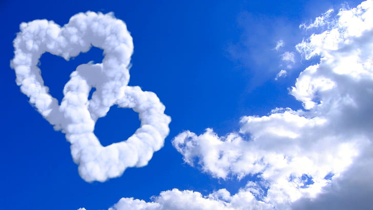 ศิลปะดิจิตอลหัวใจเมฆท้องฟ้า, วอลล์เปเปอร์ HD