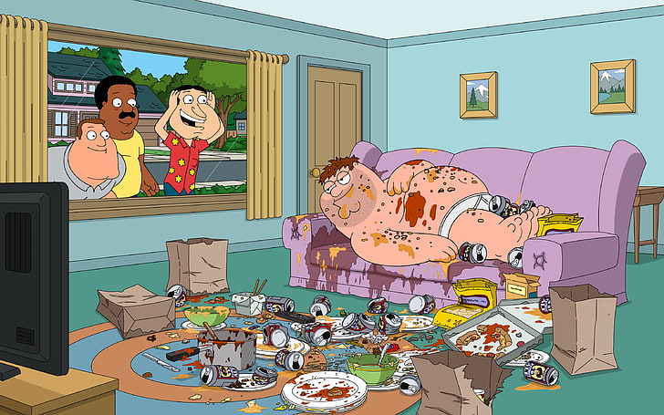 Family Guy, Peter Griffin, série télévisée, Glenn Quagmire, Joe Swanson, Cleveland Brown, Fond d'écran HD